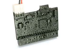 Elektronik geschützt: Im Wasserzähler sind die Platinen mit Plasti Dip gummiert